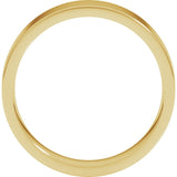 10K Yellow 5 mm Lightweight Comfort-Fit Flat Band Size [cv
