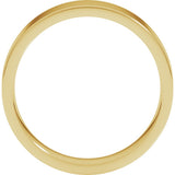 14K Yellow Gold 5 mm Lightweight Comfort-Fit Flat Band Size [cv