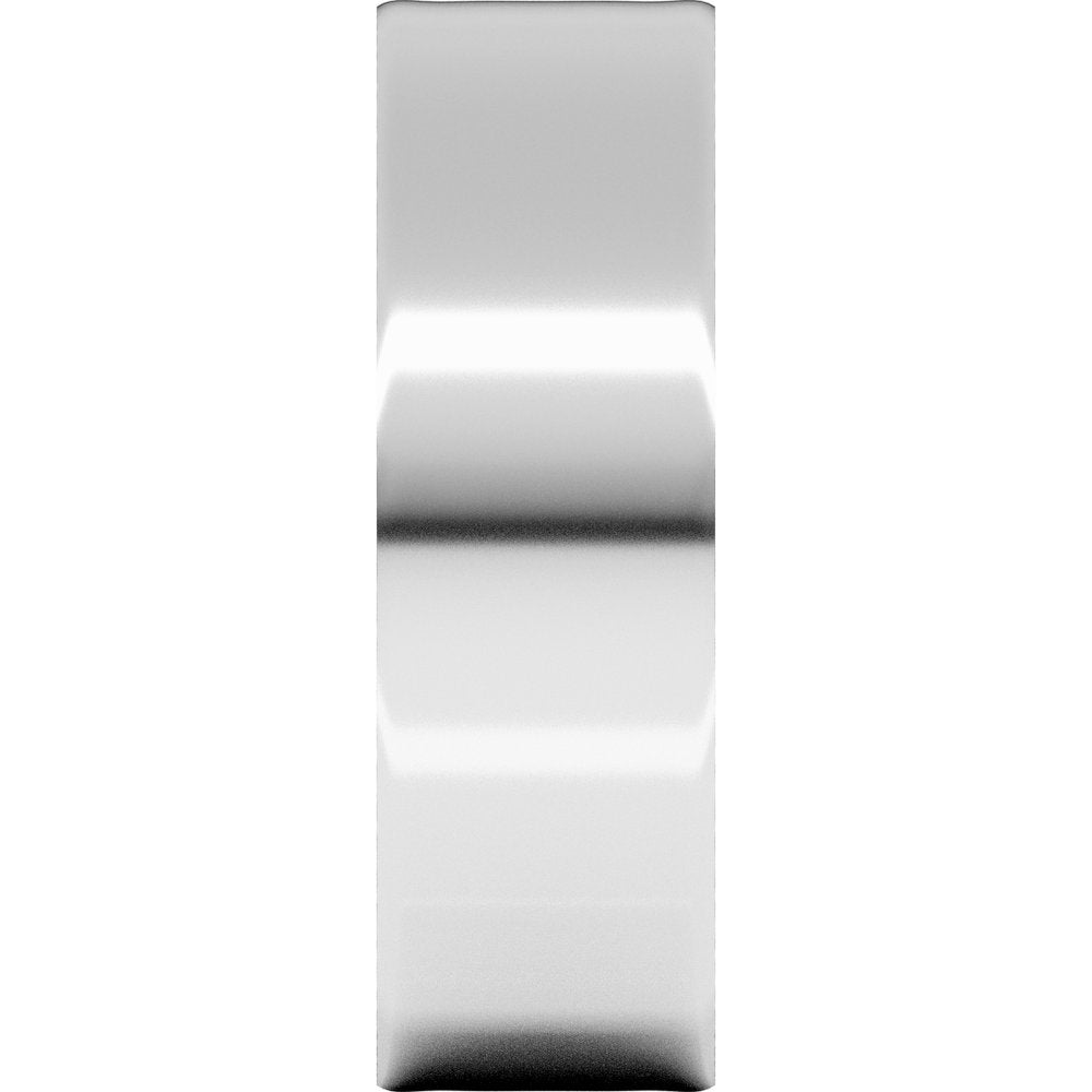 14K White 6 mm Flat Ultra-Light Band