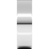 14K White 6 mm Flat Ultra-Light Band