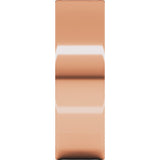 14K Rose 6 mm Flat Ultra-Light Band Size 10