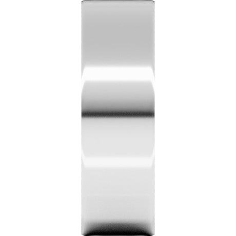 Sterling Silver 6 mm Ultra-Lightweight Flat Band Size 9.5