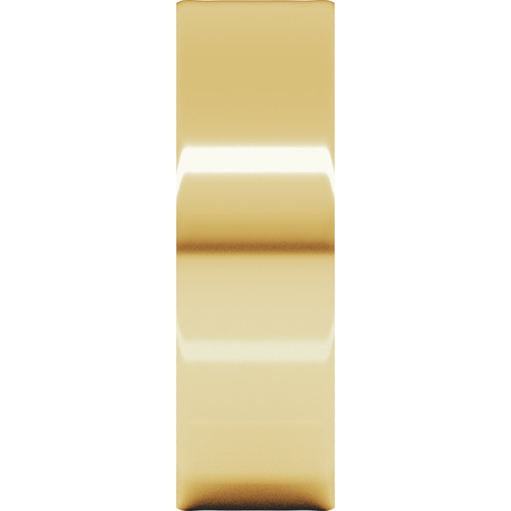 10K Yellow Gold 6 mm Ultra-Lightweight Flat Band Size 7.5