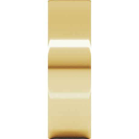 14K Yellow Gold 6 mm Ultra-Lightweight Flat Band Size 5