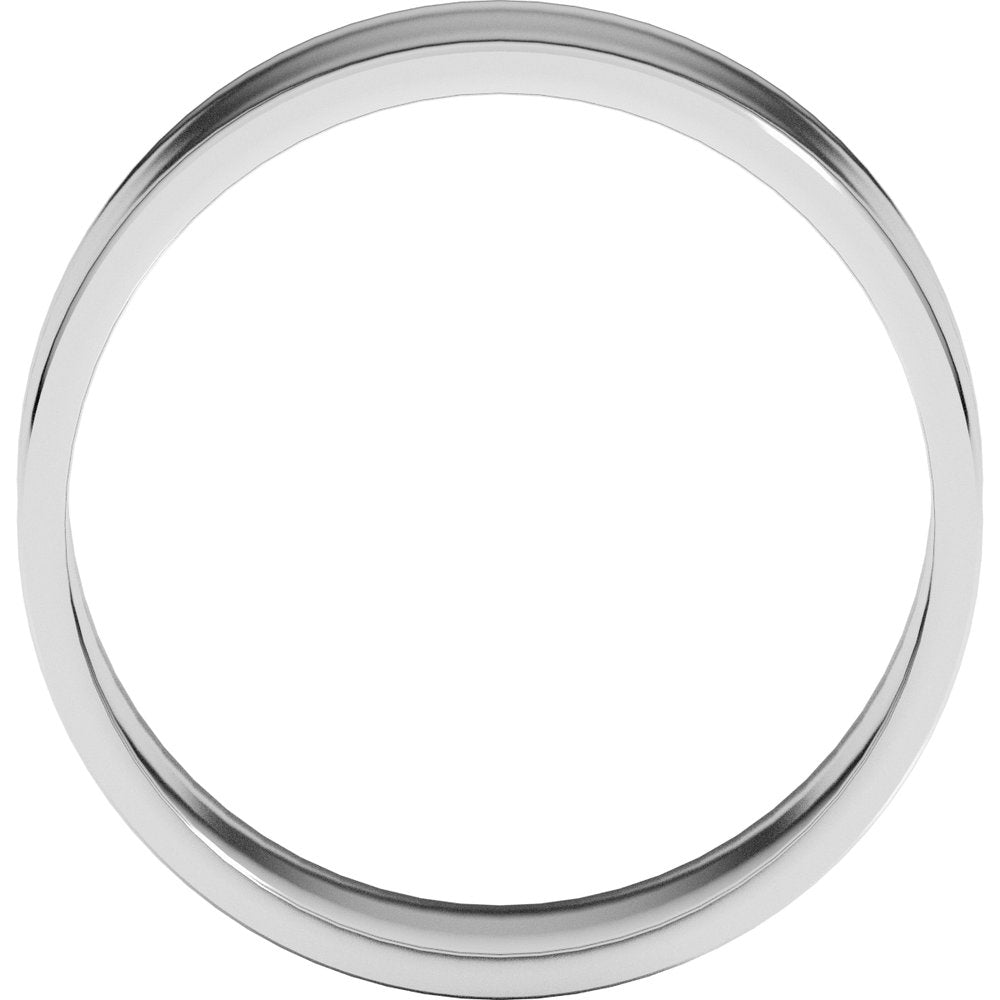 10K White Gold 7 mm Ultra-Lightweight Flat Band Size 7