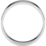 10K White Gold 7 mm Ultra-Lightweight Flat Band Size 7