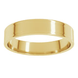 14K Yellow Gold 4 mm Ultra-Lightweight Flat Band