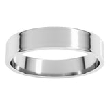 14K White Gold 4 mm Ultra-Lightweight Flat Band Size 6