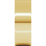14K Yellow Gold 7 mm Ultra-Lightweight Flat Band Size 6.5