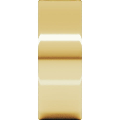 14K Yellow Gold 7 mm Ultra-Lightweight Flat Band Size 6.5