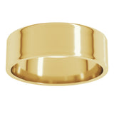 10K Yellow Gold 6 mm Ultra-Lightweight Flat Band Size 7.5