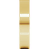 18K Yellow 4 mm Flat Ultra Light Band Size 5.5
