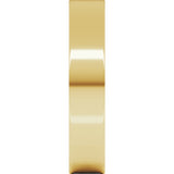 14K Yellow Gold 4 mm Ultra-Lightweight Flat Band Size 4