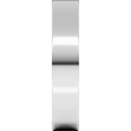 14K White 4 mm Ultra-Lightweight Flat Band