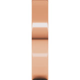 10K Rose Gold 4 mm Ultra-Lightweight Flat Band Size 7.5
