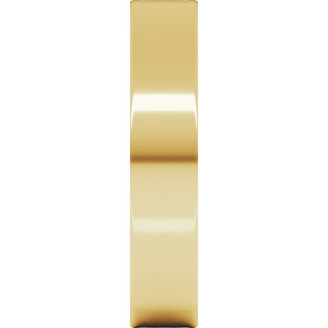 10K Yellow Gold 4 mm Ultra-Lightweight Flat Band Size 8