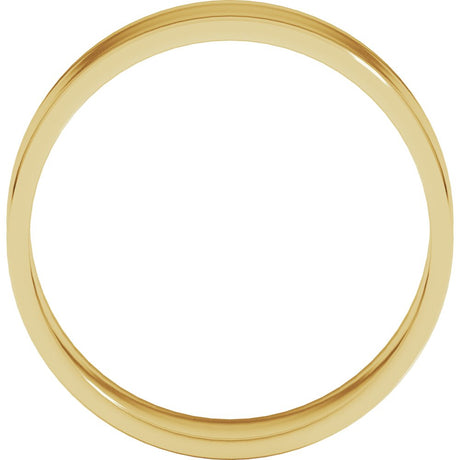18K Yellow Gold 6 mm Ultra-Lightweight Flat Band Size 7.5
