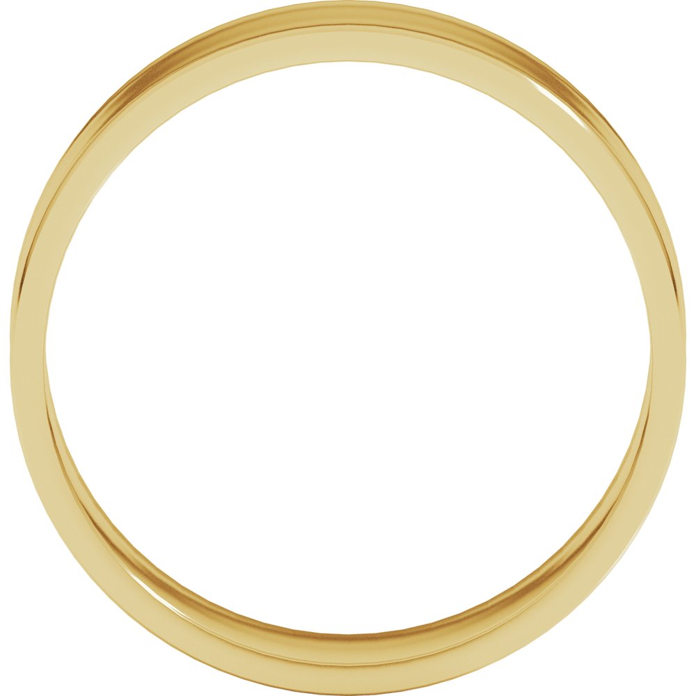 10K Yellow Gold 6 mm Ultra-Lightweight Flat Band Size 7.5
