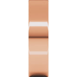 14K Rose 5 mm Flat Ultra-Light Band