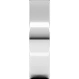 Sterling Silver 5 mm Ultra-Lightweight Flat Band Size 8