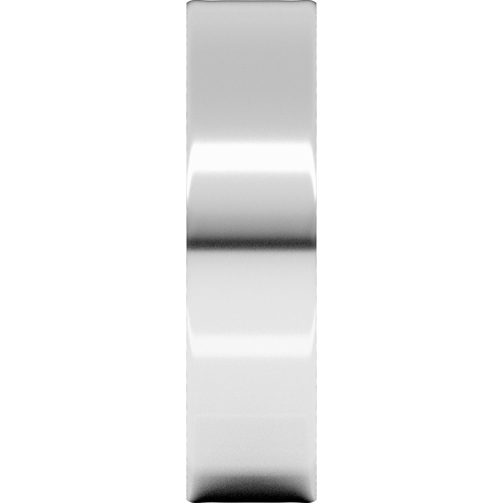 14K White 5 mm Flat Ultra-Light Band