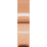 18K Rose Gold 5 mm Ultra-Lightweight Flat Band Size 5.5