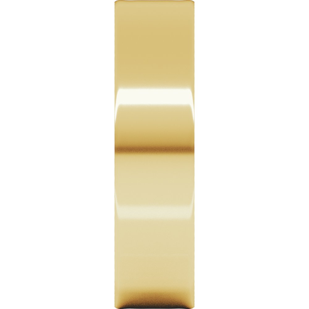 14K Yellow Gold 5 mm Ultra-Lightweight Flat Band Size 5