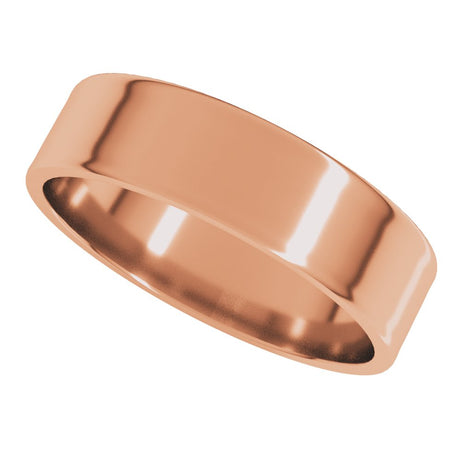 14K Rose 5 mm Flat Ultra-Light Band