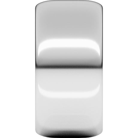 10K White Gold 10 mm Half Round Band Size 11
