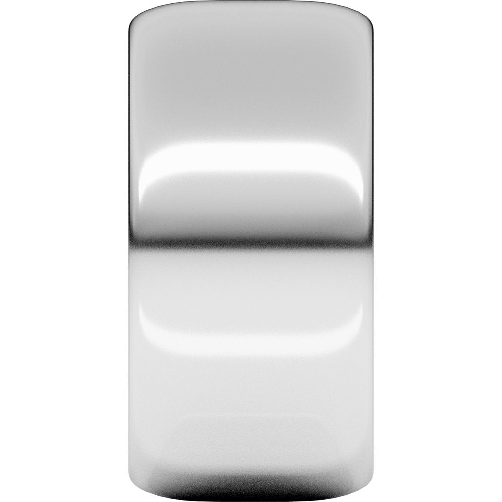 14K White Gold 10 mm Half Round Band Size 8