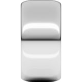 14K White Gold 10 mm Half Round Band Size 8