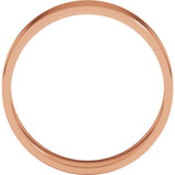 18K Rose Gold 5 mm Ultra-Lightweight Flat Band Size 5.5