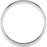 Platinum 5 mm Flat Ultra Light Band Size 9.5