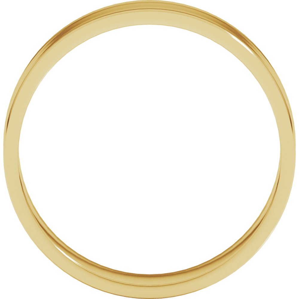 18K Yellow Gold 5 mm Ultra-Lightweight Flat Band Size 9.5