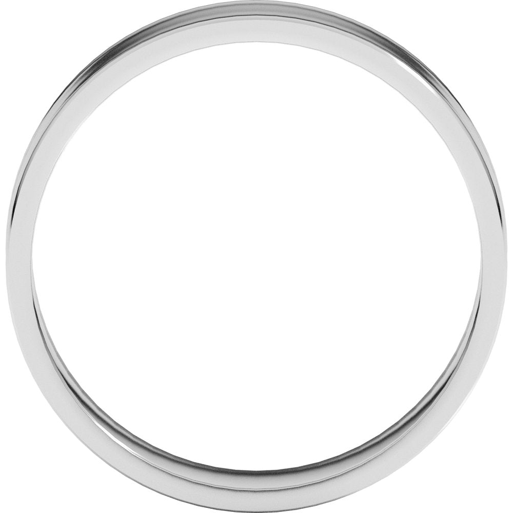 14K White 5 mm Flat Ultra-Light Band