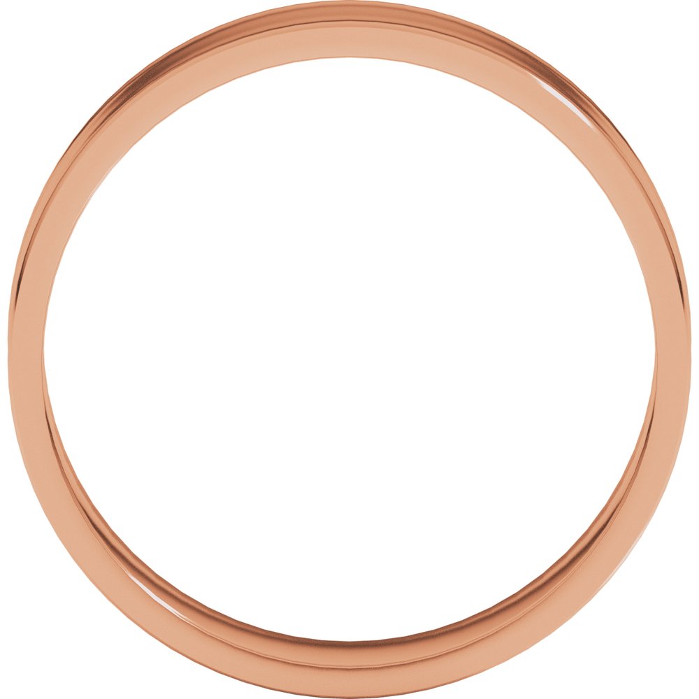 14K Rose 5 mm Flat Ultra-Light Band
