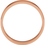 14K Rose 5 mm Flat Ultra-Light Band