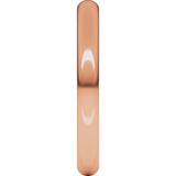 14K Rose Gold 2.5 mm Half Round Band Size 4