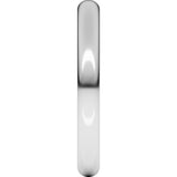10K White Gold 2.5 mm Half Round Band Size 5