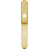 14K Yellow 2.5 mm Half Round Band