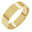 14K Yellow Gold 5 mm Ultra-Lightweight Flat Band Size 5