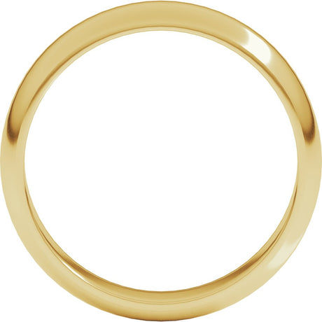 18K Yellow Gold 5 mm Half Round Band Size 6.5