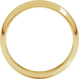 10K Yellow 5 mm Half Round Band