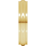 10K Yellow Gold 4 mm Stepped-Edge Half Round Band Size 8