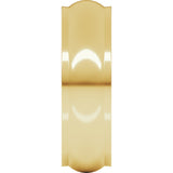 14K Yellow 6 mm Stepped-Edge Half Round Band