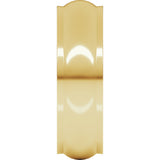 18K Yellow Gold 6 mm Stepped-Edge Half Round Band Size 5