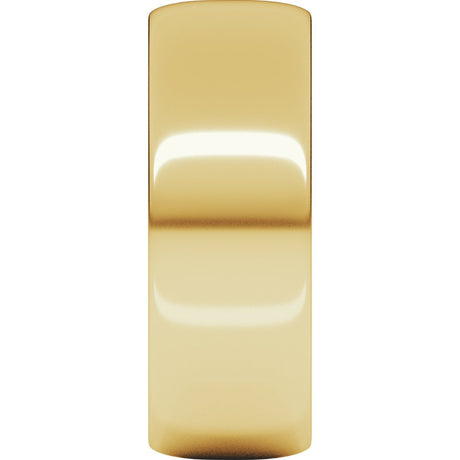 10K Yellow Gold 7 mm Lightweight Half Round Band Size 5.5