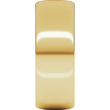 14K Yellow Gold 7 mm Lightweight Half Round Band Size 7