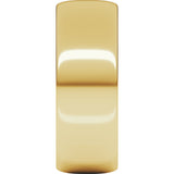 10K Yellow 7 mm Lightweight Half Round Band Size 10