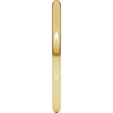 18K Yellow 1.5 mm Half Round Light Band Size 3